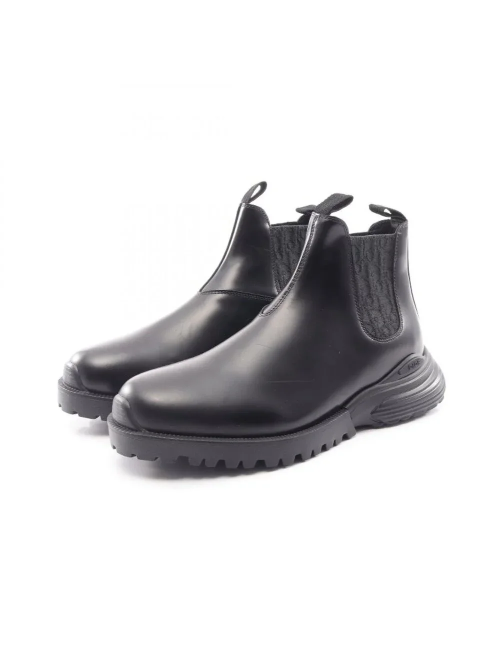 Dior Boots Combat Chelsea Oblique Leather